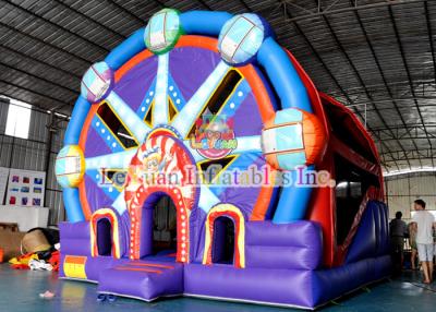 China Inflatable Bounce House Combo Ferris Wheel Castle With Slide for sale