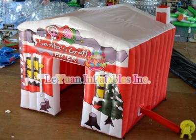 China Personalize a casa inflável de Santa da gruta de Santa do Natal do PVC de 0.55mm para o evento à venda