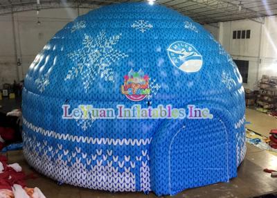 China Colorful Inflatable Dome Tent / 9m 0.55MM PVC Inflatable Air Tent for sale