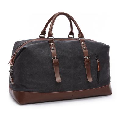 China Duffel Bags To Travel Heavy Duty Canvas Men's Retro Duffel Bag Wholesale Empty Canvas Waterproof Top For Outdoor for sale