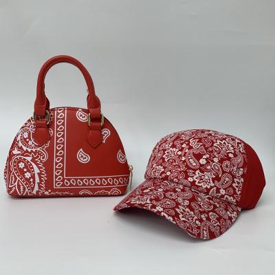 China Luxury Fashion Women Handbags Bandana Bandana Hat and Purse Sets Ladies Handbags for Women Purses and Purses 2021 for sale