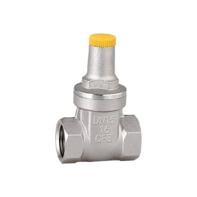 China DN15-DN100 stainless steel mechanical lock gate valve for sale