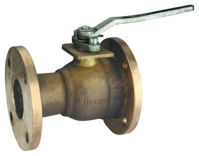 China 2pcs flange connection bronze float ball valve with handle DN15-DN100 for sale