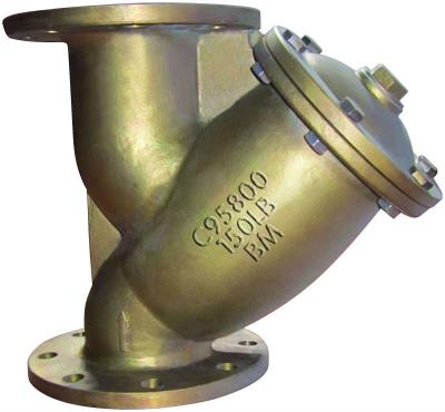 China B62-C83600 Bronze Bronze Valve , Flange Y Strainer Filter Brass for sale