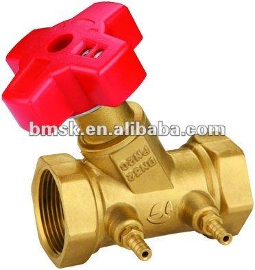 China Cast brass 3 balance valve for sale