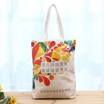 China Recyclable Foldable Shopping Bag Canvas Canvas Zippered Custom Sack Canvas Bag for sale