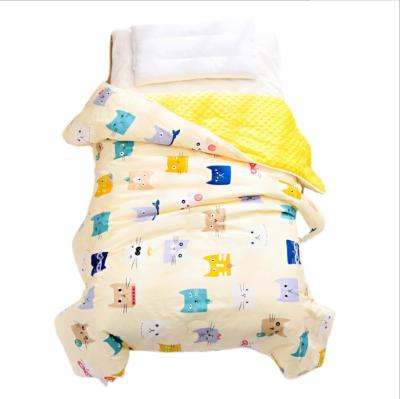 China Wholesale Comforter Nap Minky Dot Baby Blanket Double Layer Anti-pull for sale