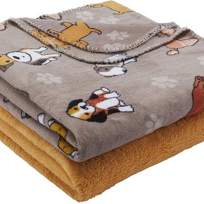 China Custom Wholesale Soft Warm Winter Fleece Flannel Kids Gift Star Throw Polyester Waterproof Blanket for sale