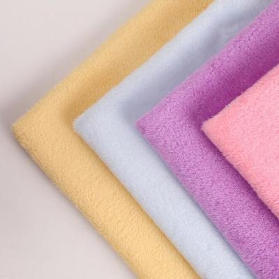 China 100% Polyester Plush Sherpa Fleece Fabric Single Sided Anti-Static Velvet Blanket Fabric Double Sided Arctic Fleece Fabric for sale