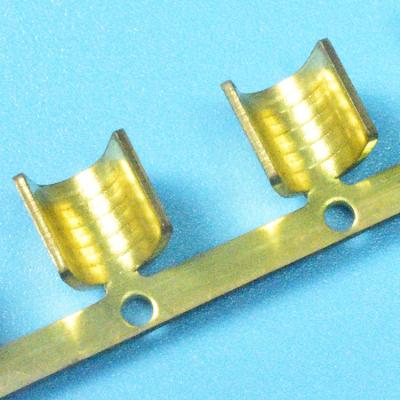 China Butt Non-Insulated Automotive Connectors End Caps U Shape Copper Crimp Connector Bare Female Electrical Automotive Terminal for sale