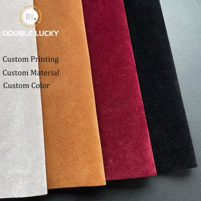 China Shoe Parts Wholesale Custom Fabric For Shoes Velvet Artificial Leather Upper Single Side Fabrics Waterproof Shoes Material for sale