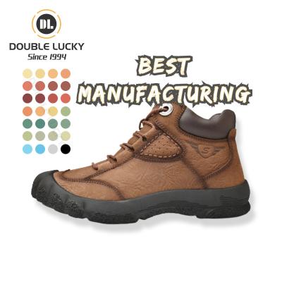 China Lucky Botas De Escalada New Style Custom Double Shoes For Mount Climbing Casual Quality Custom Fashion Waterproof Increasing Boots For Men for sale