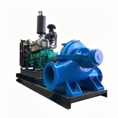 China Hydropower anti-corrosion station split casing centrifugal pumping machine double suction sand s-type water pump for sale