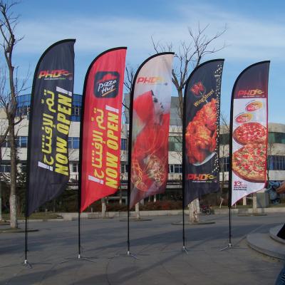 China Customized Large Waterproof Beach Flag Banner Printing for Advertisement for sale