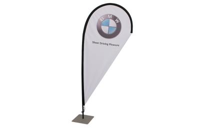 China BMW Teardrop Advertising Flags with Optional Bases / Carrying Case for sale