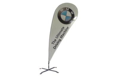 China Digital printing promotional flags with Ground Spike , 110X280cm for sale