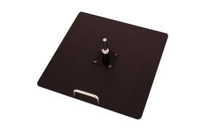 China 55 x 55 x 0.8 cm Square Metal Plate Base With Convenient Handle , 15KG for sale