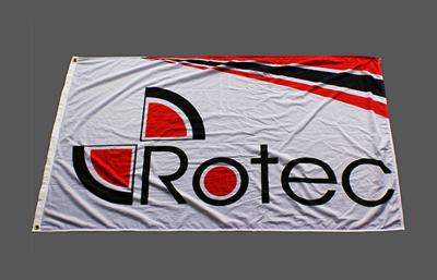 China Fire Proof promotional flags for Quick Exhibition Booth / Shop Advertising for sale