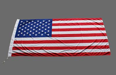 China CMYK Printing USA Outdoor National Flags with 110 Gram Knitted Polyester for sale