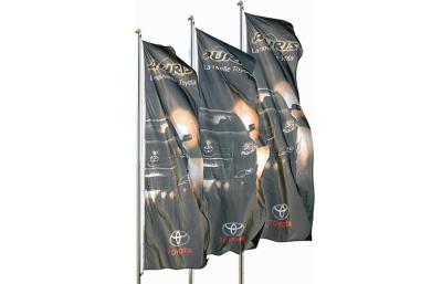 China Digital Printed Outdoor Advertising Flags  for sale