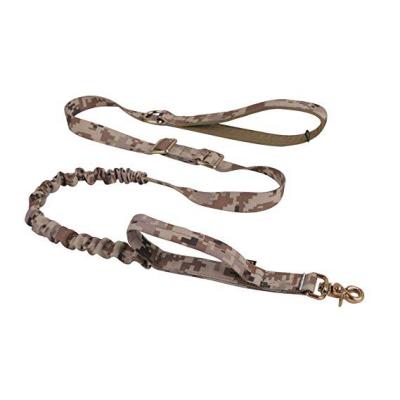 China Durable Adjustable Tactical Military Dog Leash Dual Padded Handle Dog Training Leash for sale