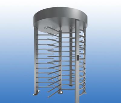 China 304SUS Single Lane 120degree Rotation Semi-automatic Full Height Turnstile for sale