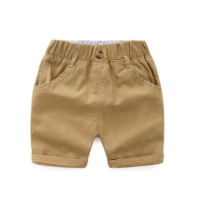 China Emmazoe Solid Color Cotton Baby Boy Anti-pilling Shorts Kids Wear Boy Fashion Summer Underpants for sale