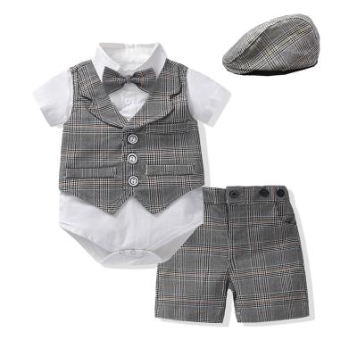 China Casual in plain children's running cotton dress design gentleman baby suit shopping for clothes online for sale