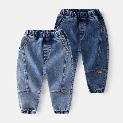 China Color Fade Proof Boys Jeans 2022 kids jeans boys slim fit blue jeans pants for kids for sale