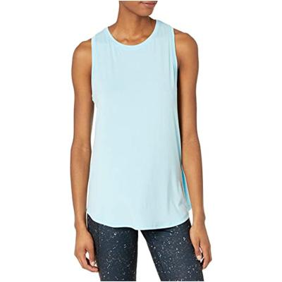 China New Design Breathable Loose Fit Wicking Comfortable Moisture Solid Color Women Yoga Crop Breathable Tank Top for sale