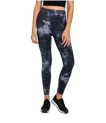 China Hot Selling Women Breathable Strap Up Dye Fitness Sexy Butt Workout Printed Gym Lift Up Leggings for sale