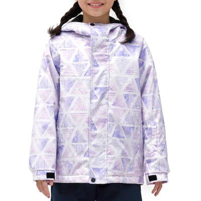 China New Arrivals Anti-UV Children Snow Purple Hooded Down Coat Snowboarding Wear Outdoor Sports Ski Jackets Equipments for sale