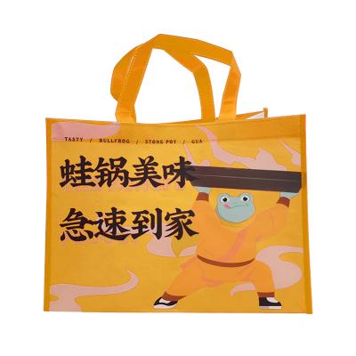 China Promotional coated custom printing recycled eco eco friendly pp/non-woven laminated folding bag fashion reusable packaging shopping tote bag for sale