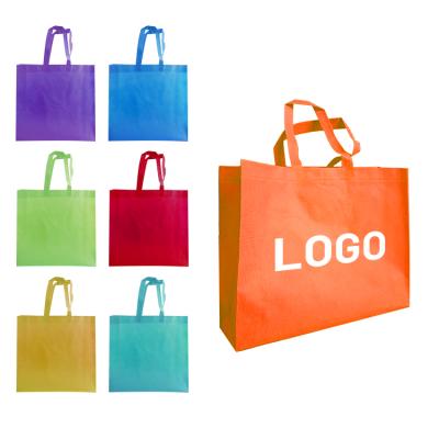 China Factory Direct Non Woven Bag Custom Size Eco - Friendly With Logo Recyclable Reusable Sturdy Nonwoven Shopping Bag For Small Groceries for sale