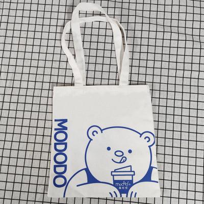 China Promotional High Quality Eco-friendly Custom Reused White Canvas Tote Bag Vintage Cotton Canvas Tote Bag for sale