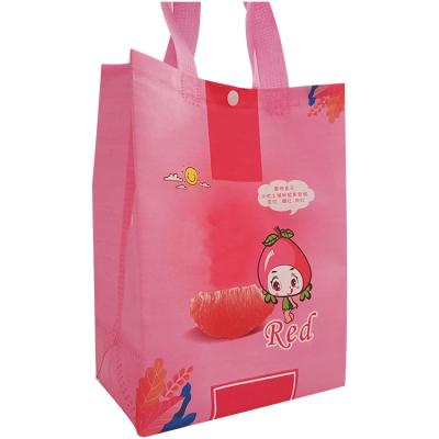 China Eco-friendly Factory Customized High Quality Nonwoven Shopping Bags Eco-friendly With Buttons for sale