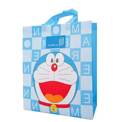 China Eco - Friendly Logo Printed Laminated Custom Nonwoven Woven Shopping Bag For Manufacturer Promotion for sale