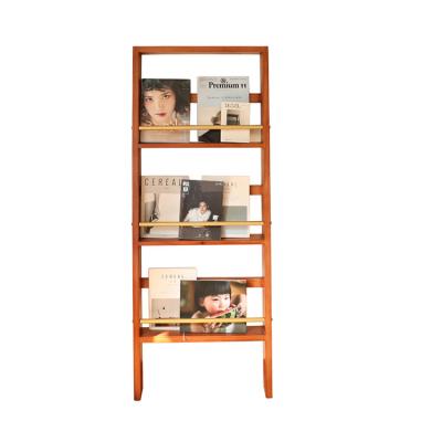 China Competitive Price Minimalist Children's School Furniture Bookcase Display For Home Office Solid Wood Three Tier Shelf for sale