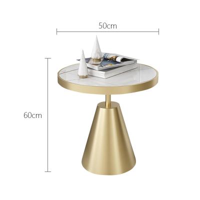 China Decorate Good Price Marble Round Metal Coffee Table Nesting Side Table Round Coffee Table for sale