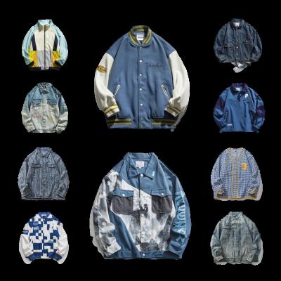 China American QUICK DRY men's autumn and winter trend clothing splicing loose jacket men's casual coat manufacturers wholesale for sale