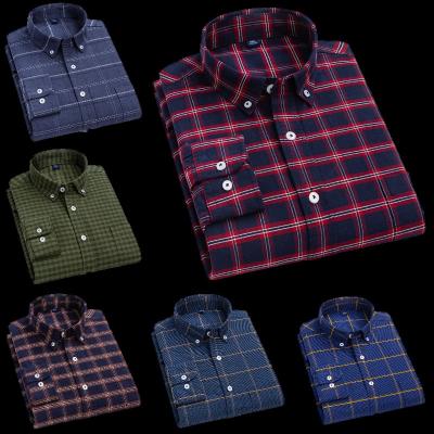 China Anti-wrinkle manufacturers wholesale high-grade Korean cotton thin casual shirt new plaid men's sleeve shirt short men's shirt for sale