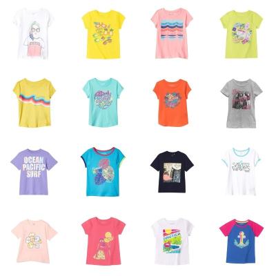 China Other girls printed loose half sleeve summer T-shirt children's short sleeve T-shirt summer dress 2022 new wholesale shirt manufacturers for sale