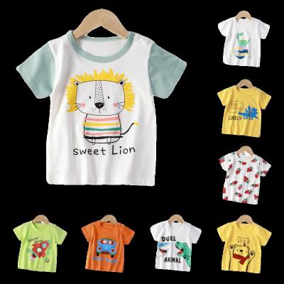 China Girls anti-shrinkage loose T-shirt thin fashionable summer wear 2022 Korean version of the children's short sleeves wholesale at low prices for sale