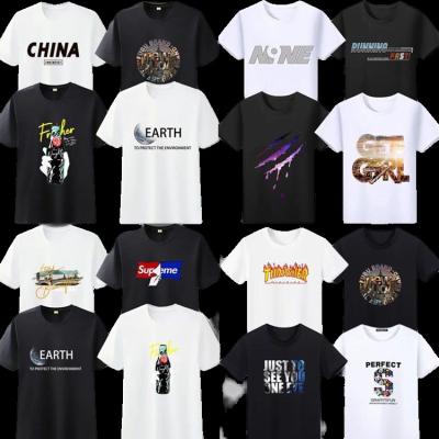 China 2022 Summer New Cotton Round Neck T-shirt Half Sleeve Upper T-shirt Men's Short T-shirt Thin And Breathable Anti-wrinkle Men's Wear for sale