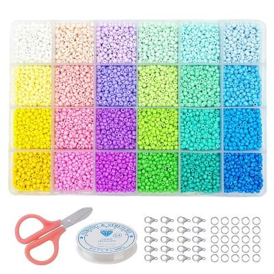 China DIY Jewelry DIY 24 Color Glass Beads Set Letter Jewelry Accessories for sale