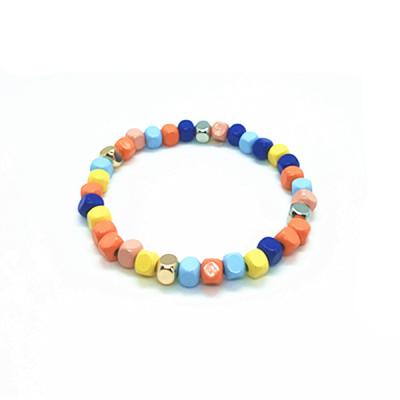 China Stretch Adorable French Tiles Dots Tiny Beads Bracelet for sale