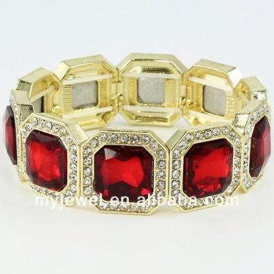 China Wholesale Crystal Stretch Bracelet 2013 Stretch Bracelet With Pyramid Studs for sale