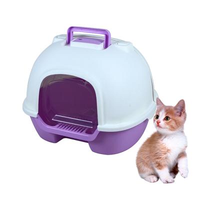 China Sustainable Low Cost Closed Automatic Cat Litter Box for sale