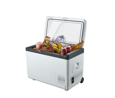 China low noise & DC 12v 24v Portable Mobile Fridge Cooler Car Fast Cooling Home Outdoor Fridge 30l Fridge for sale