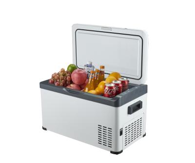 China low noise & DC Compressor Box Mini Portable Deep Freezer 12v Fridge Car Fast Cooling Cooler Fridge for sale